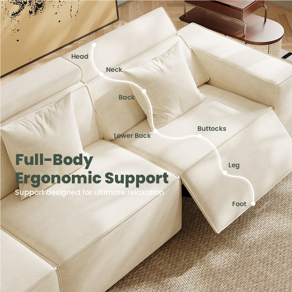 POVISON SSF0008W01 Minimalist Power Recliner Modular Sofa