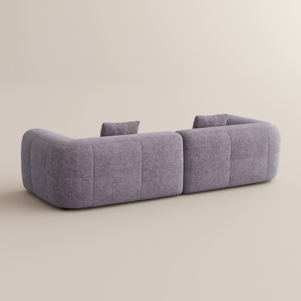 POVISON SF8204NB240 Minimalist Vintage Chenille Lounge Sofa