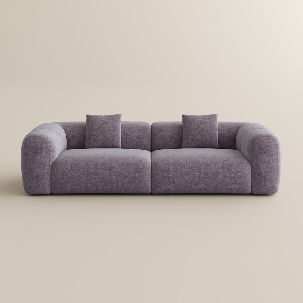 POVISON SF8204NB240 Minimalist Vintage Chenille Lounge Sofa