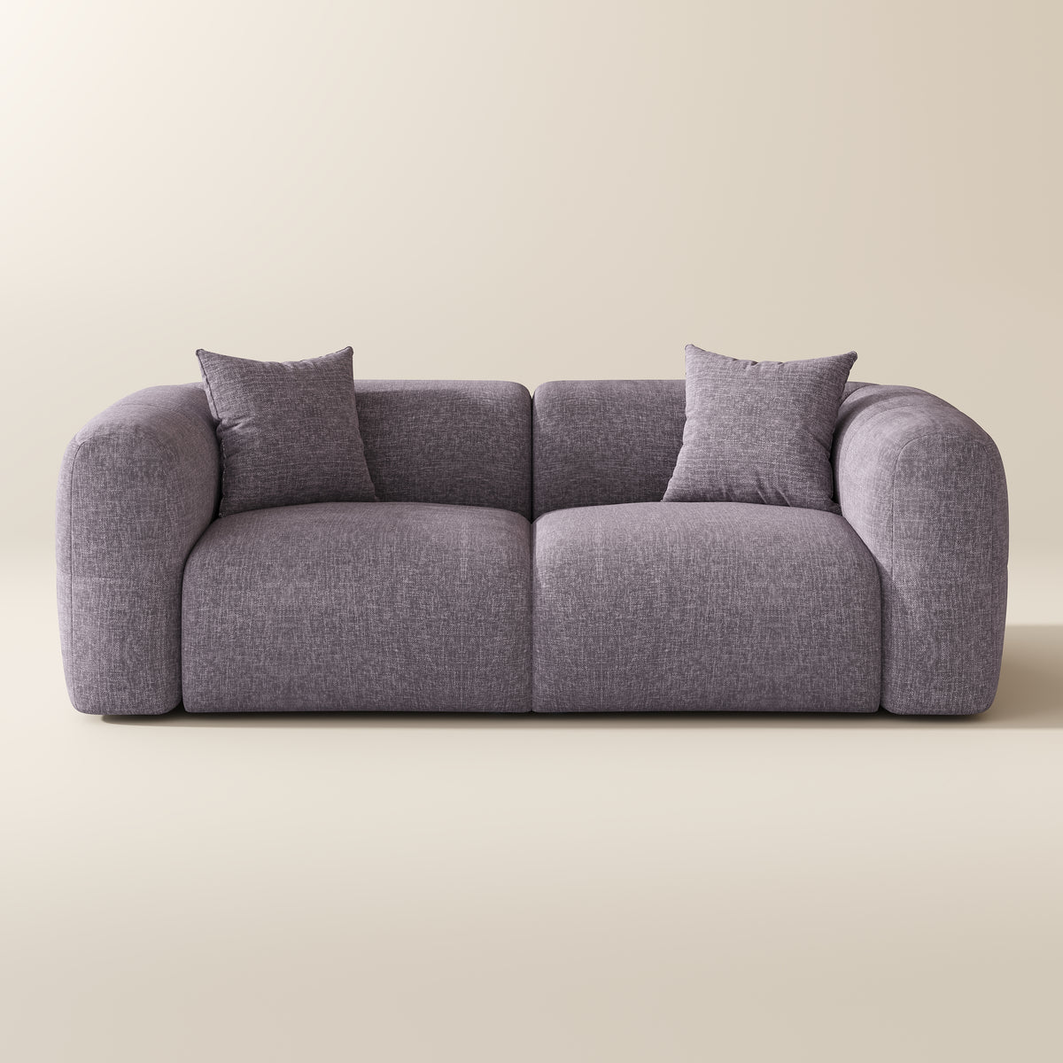 POVISON SF8204NB240 Minimalist Vintage Chenille Lounge Sofa