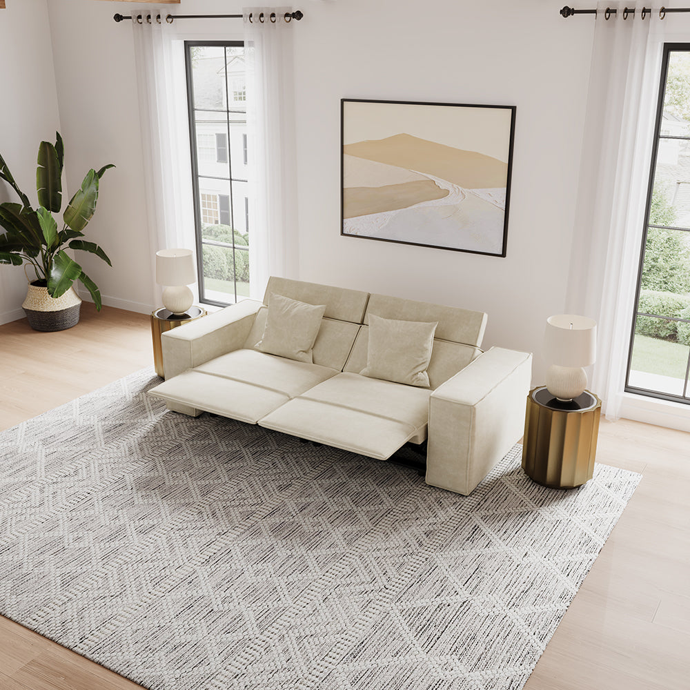 POVISON SSF0008W01 Minimalist Power Recliner Modular Sofa