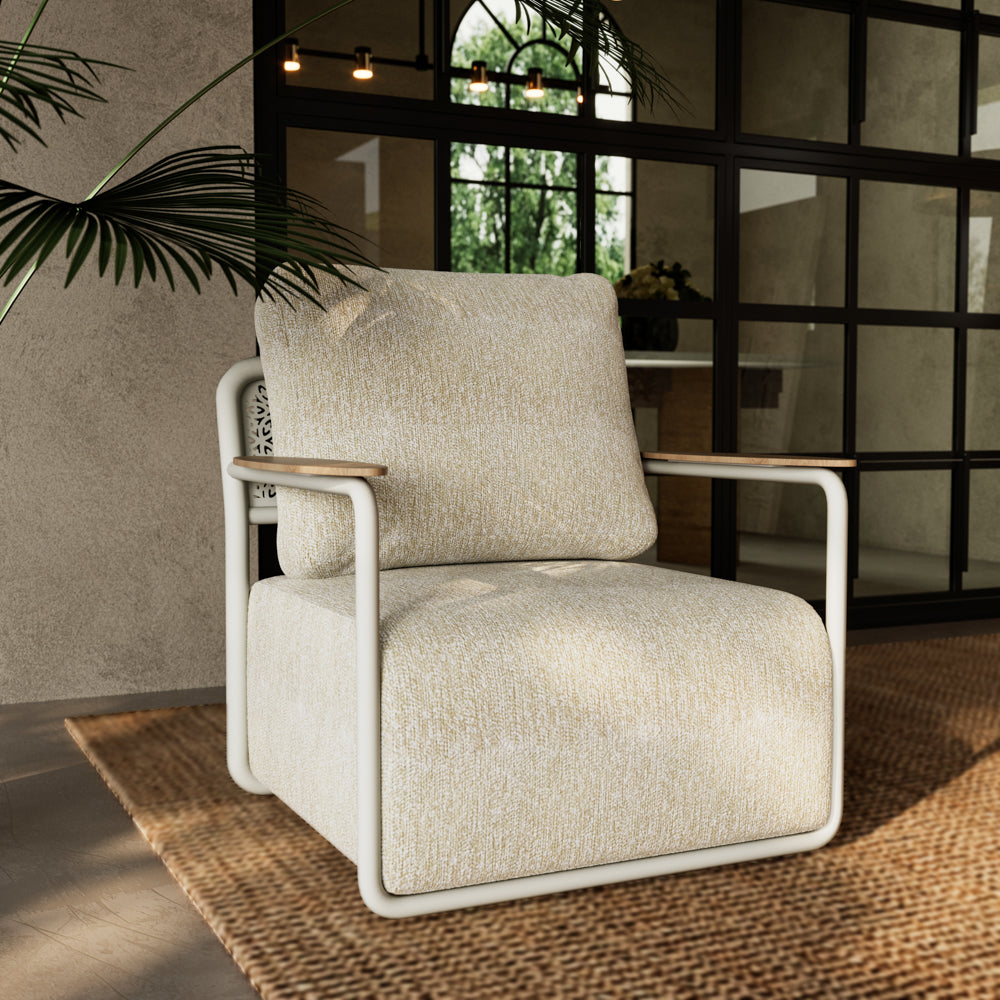 POVISON OS0009WW88 Modern Aluminum Alloy Outdoor Club Chair