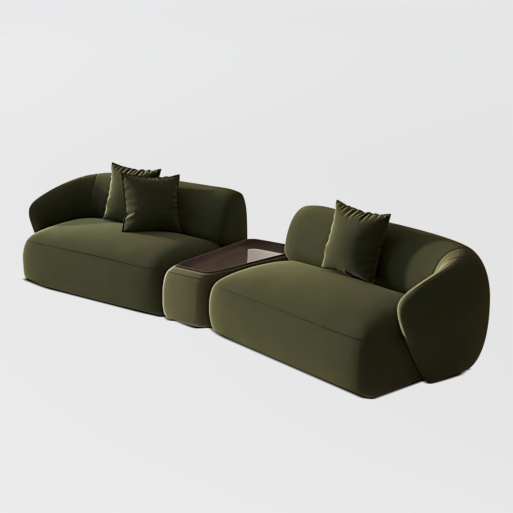 POVISON SF8167G324 Curved Deep Sofa Modular Side Table