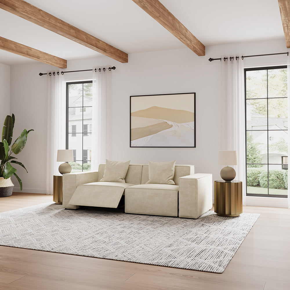 POVISON SSF0008W01 Minimalist Power Recliner Modular Sofa