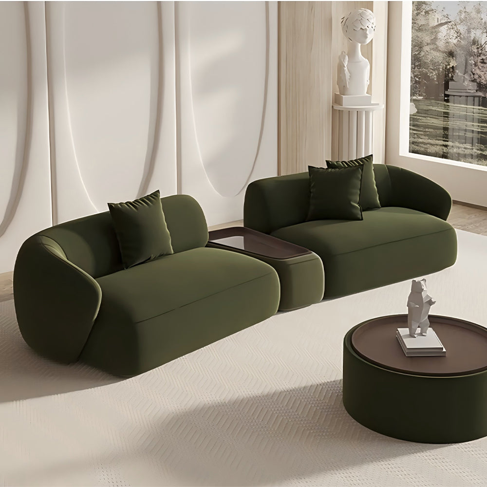 POVISON SF8167G324 Curved Deep Sofa Modular Side Table