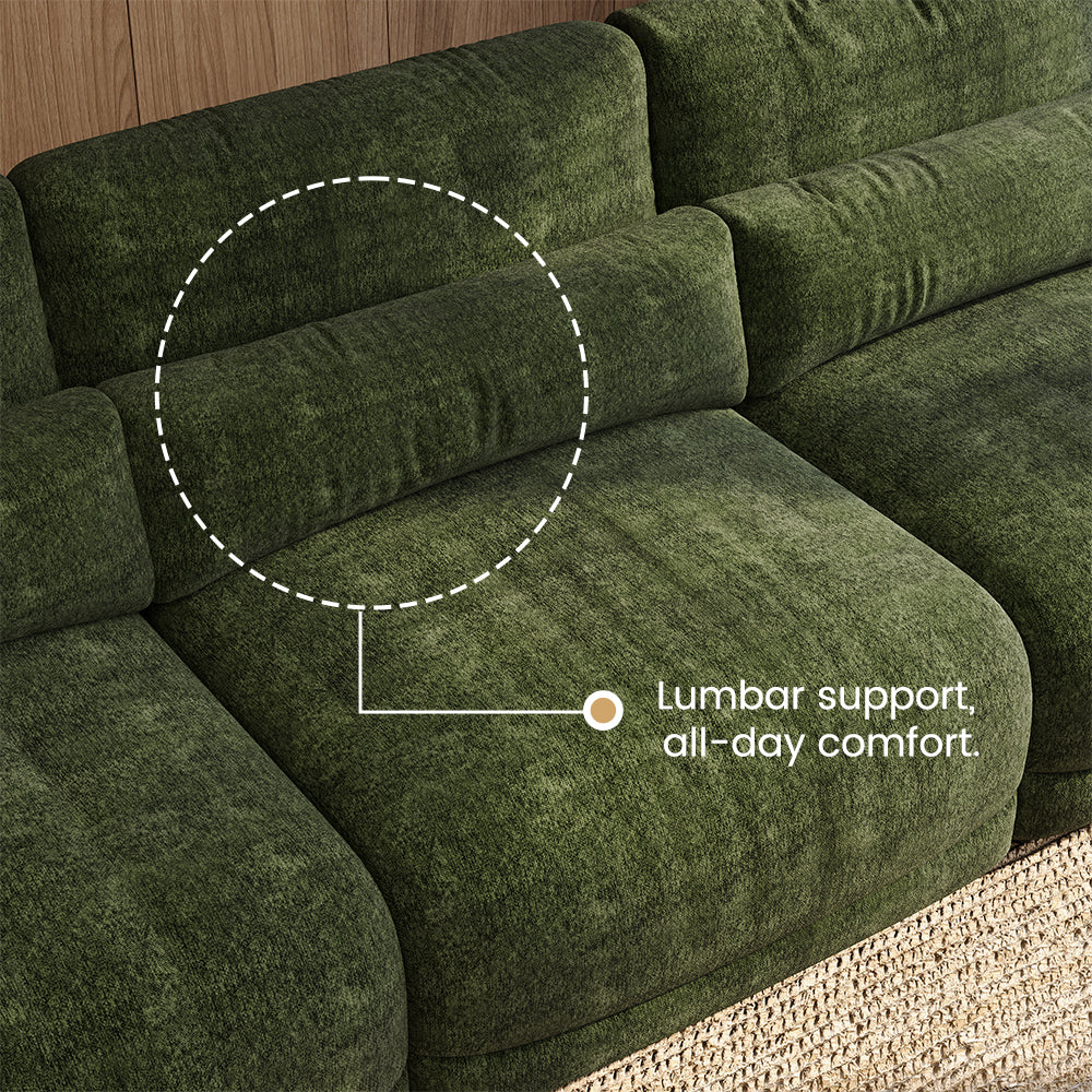 POVISON SF8226G208 Chenille Modular Sofa Lumbar Pillows