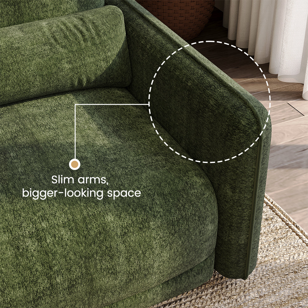 POVISON SF8226G208 Chenille Modular Sofa Lumbar Pillows